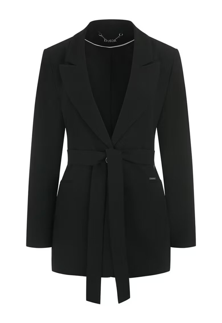DiKa Blazer cu revere decupate si cordon