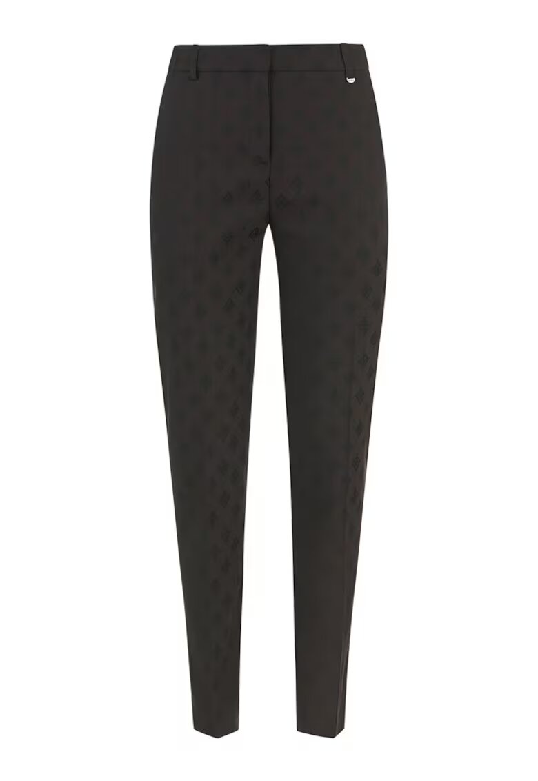 DiKa Pantaloni cu croiala conica si imprimeu geometric