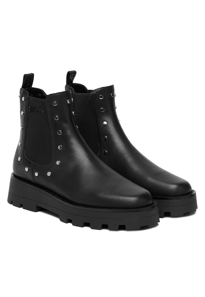 DKNY Botine dama K4534178 - Negru - Piele naturala