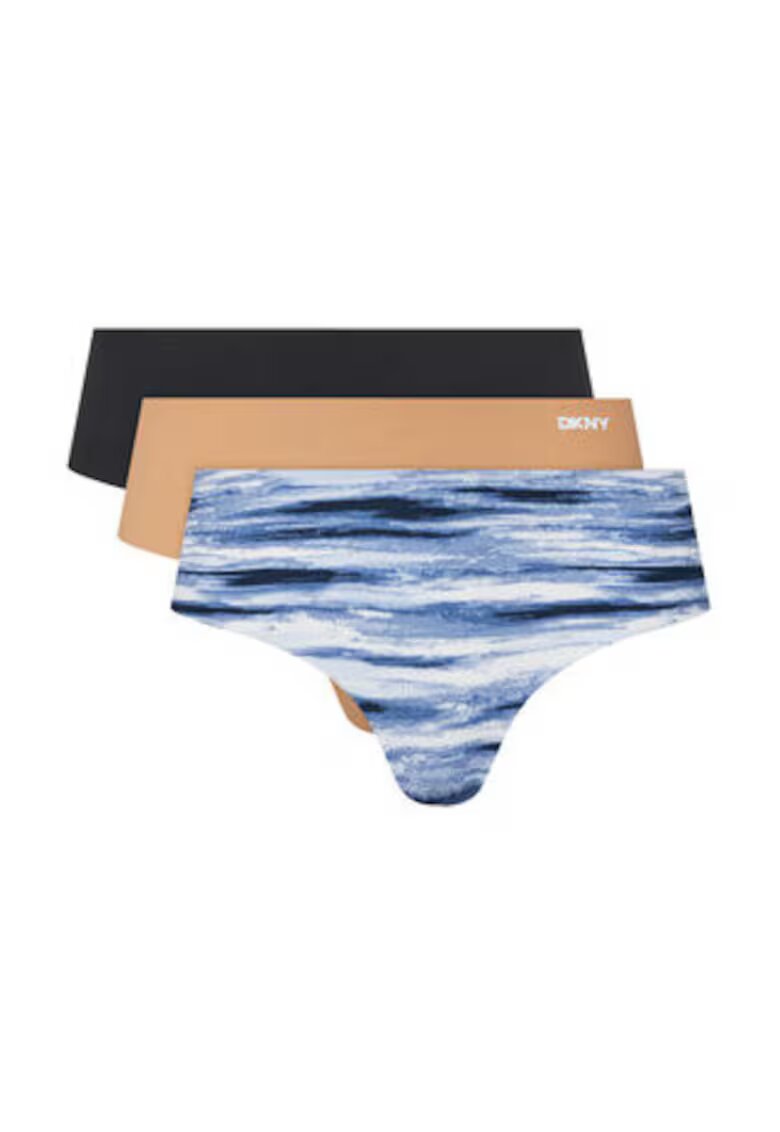 DKNY Slip de baie dama - 3 perechi - multicolor - 68% nailon - 32% elastan
