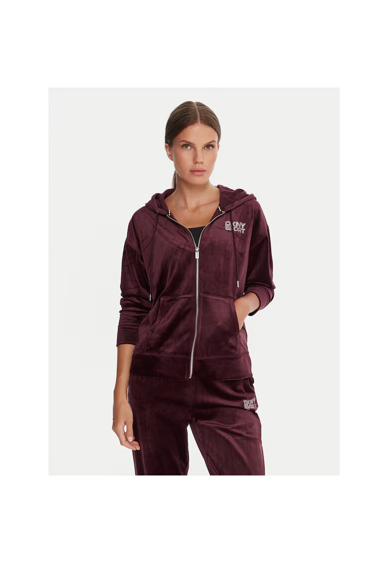 DKNY Sport Hanorac sport dama visiniu - din material de calitate