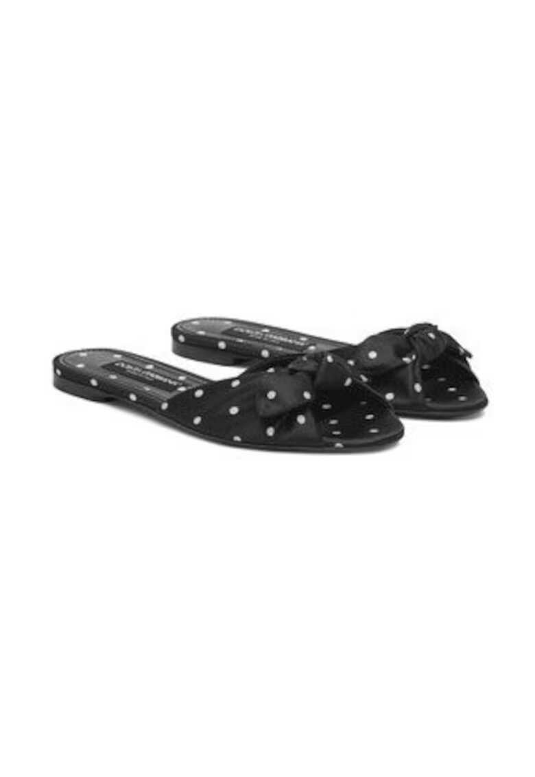Dolce & Gabbana Papuci dama 305315793 - Textil - Negru - Negru
