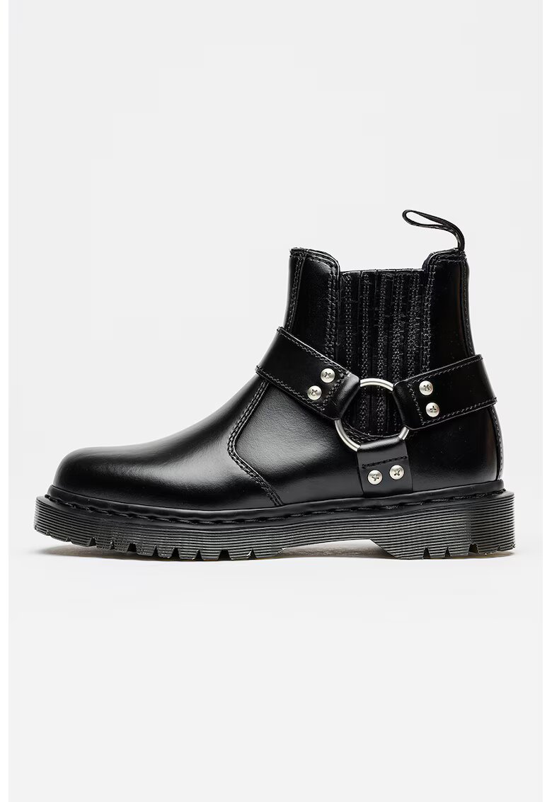 Dr. Martens Ghete Chelsea unisex de piele 2976 Harness - Negru