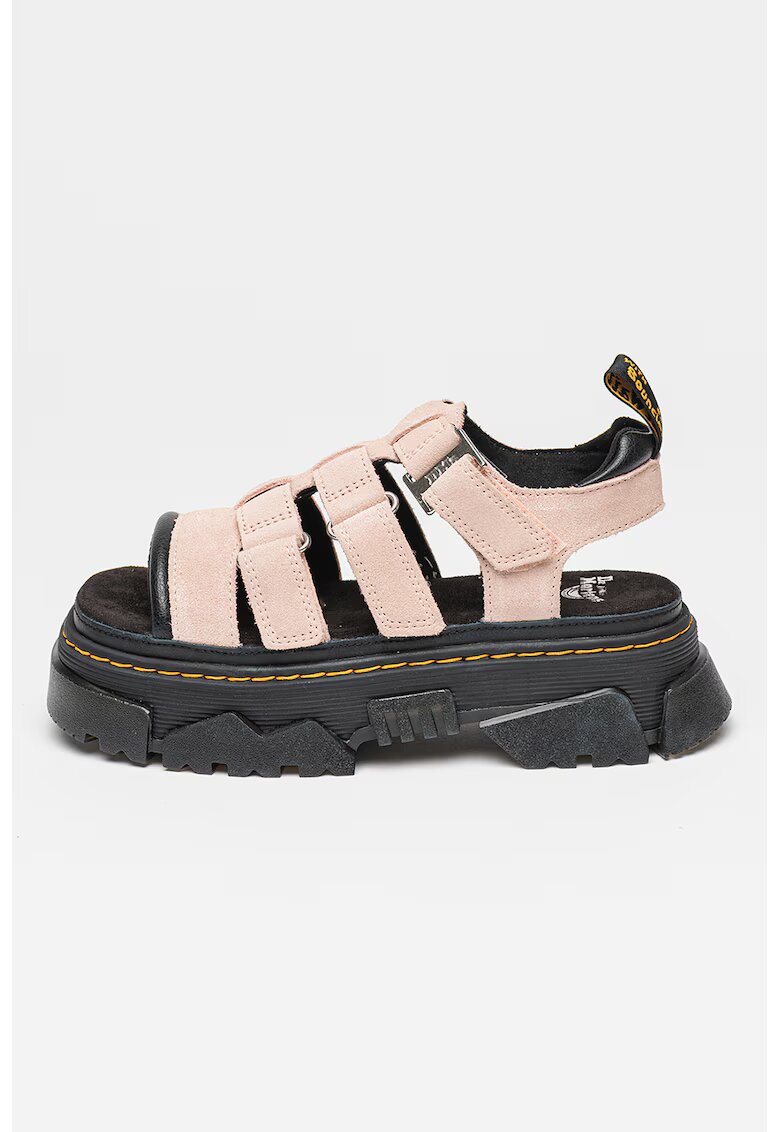 Dr. Martens Sandale de piele cu aspect masiv Mattison 3 - Roz pal