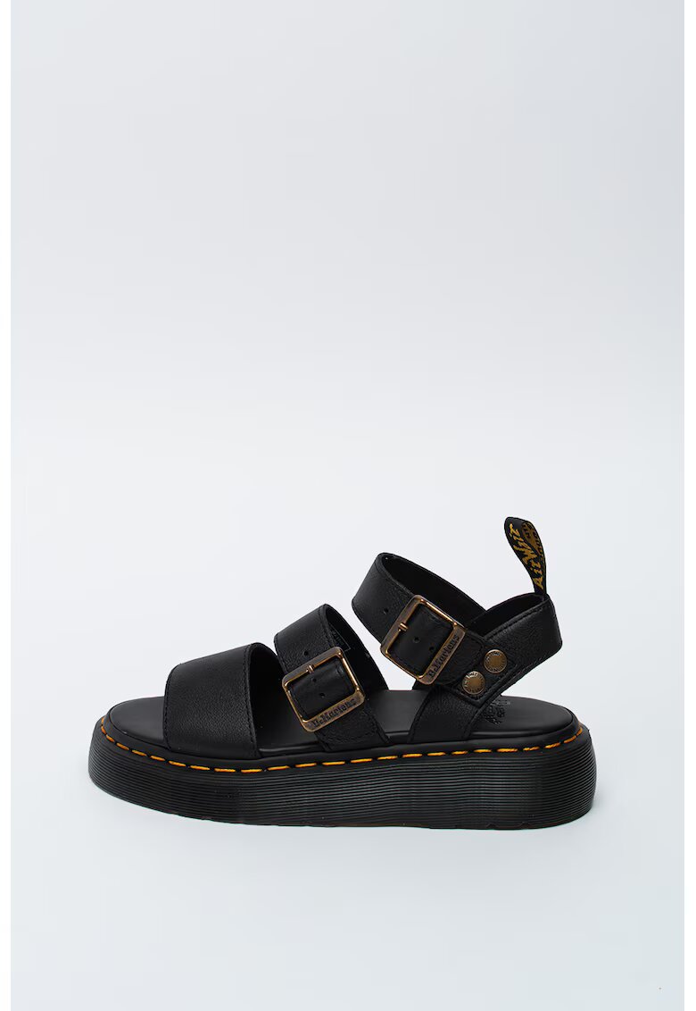 Dr. Martens Sandale de piele cu cusaturi contrastante Gryphon