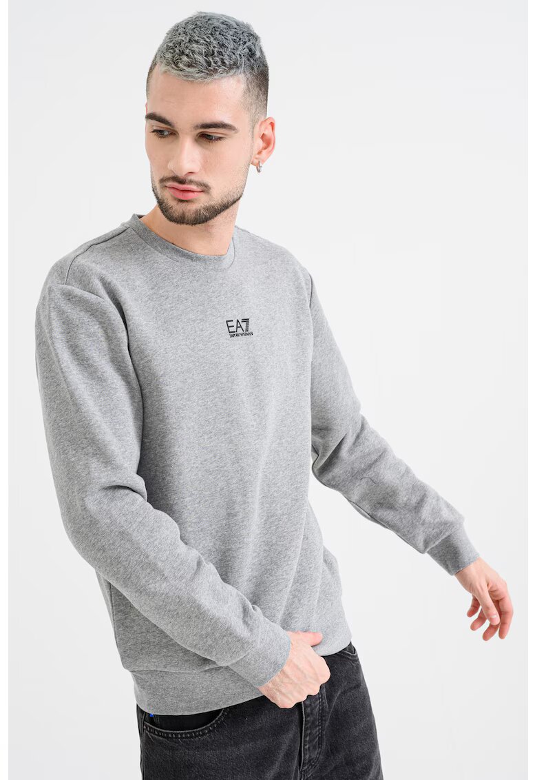EA7 Bluza de trening cu logo - Gri deschis