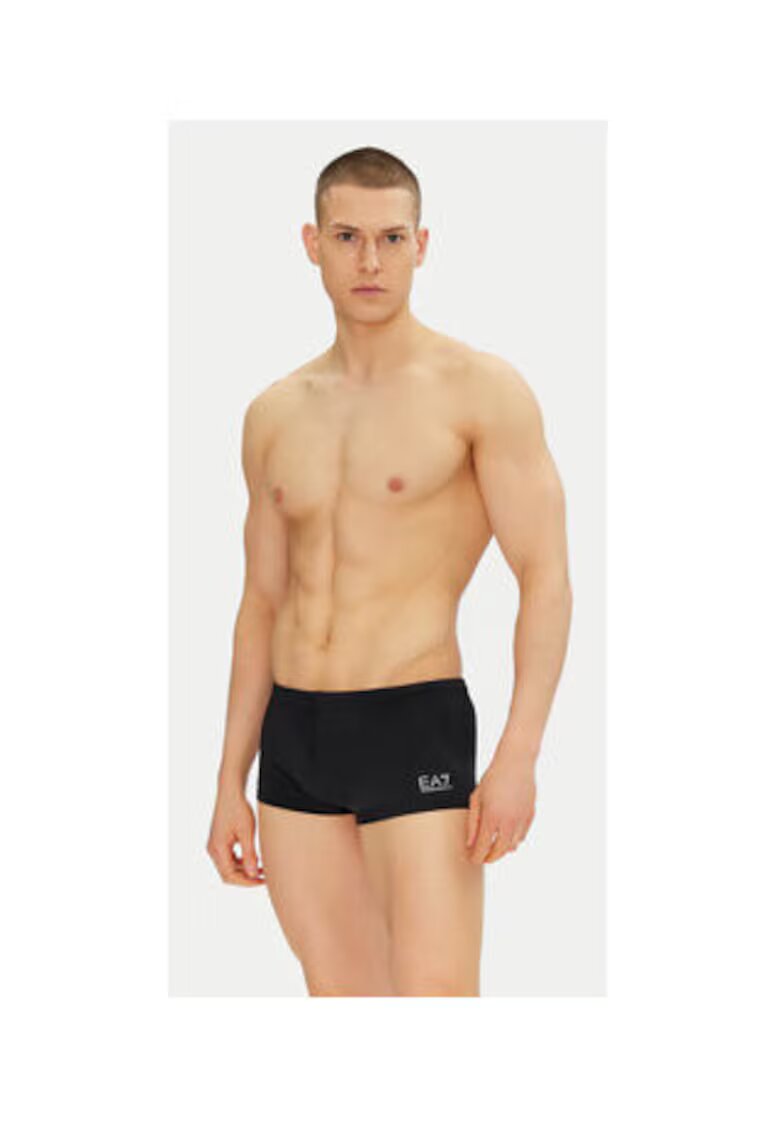 EA7 Costum de baie barbati - Emporio Armani - negru - 80% poliamida - 20% elastan -