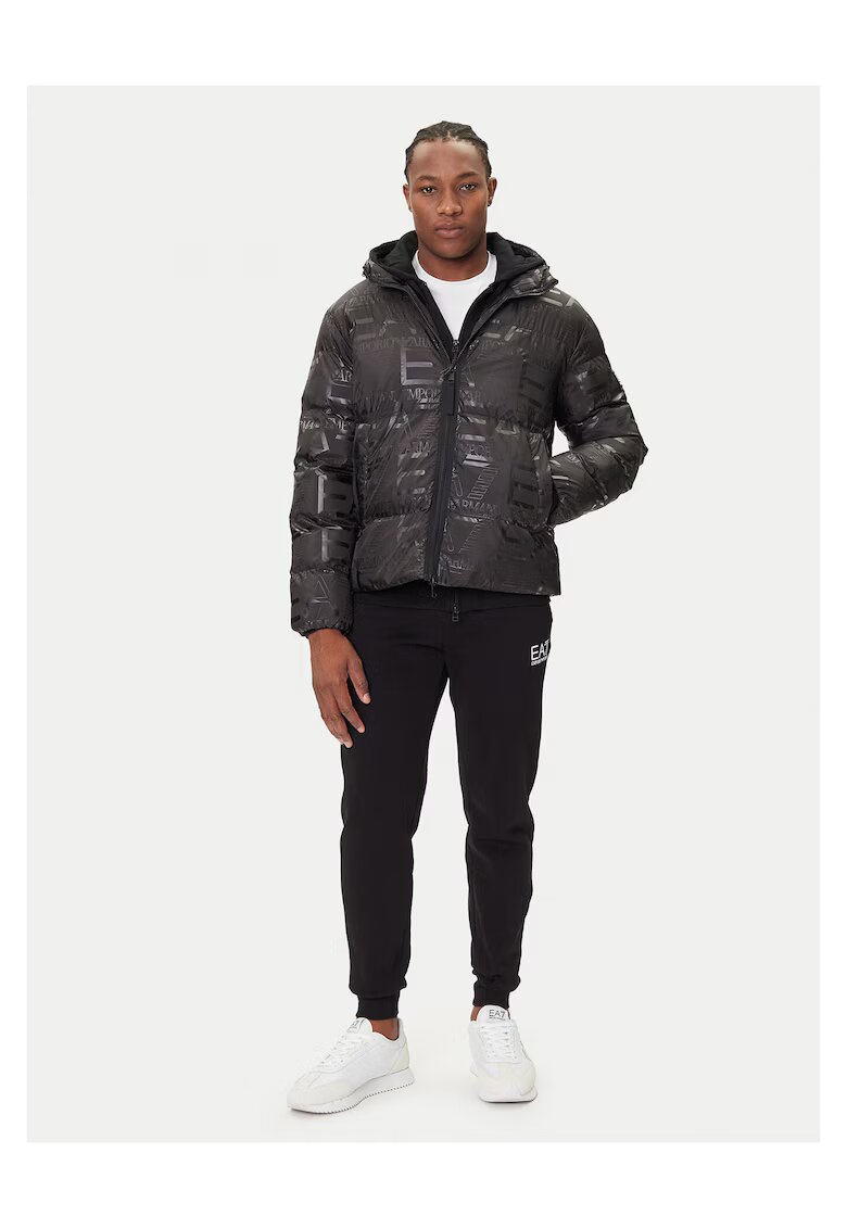 EA7 Geaca de iarna barbateasca Emporio Armani - negru -