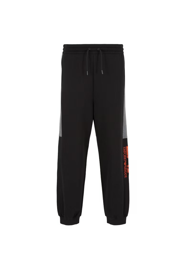 EA7 Pantaloni de trening cu snur - Negru