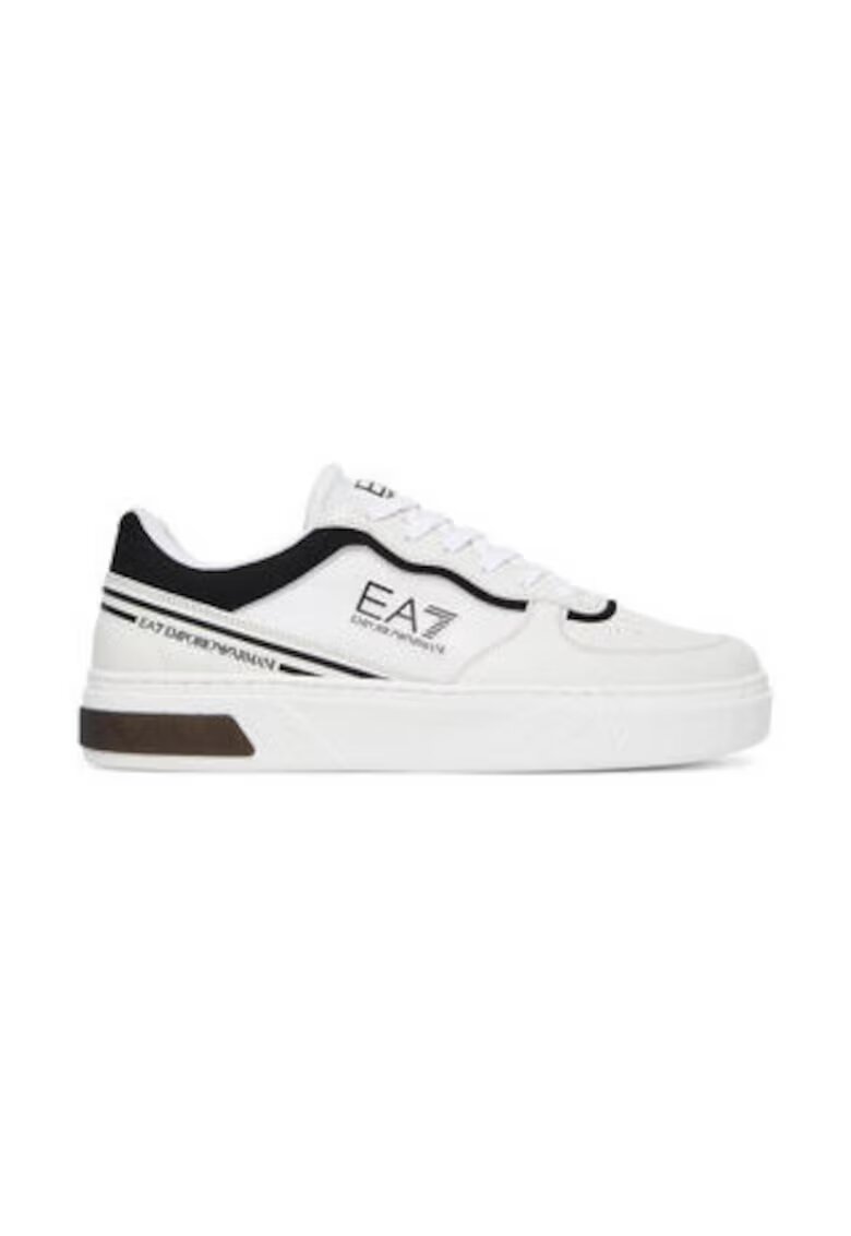 EA7 Tenisi barbati - Emporio Armani 305577627 - piele ecologica - alb/negru