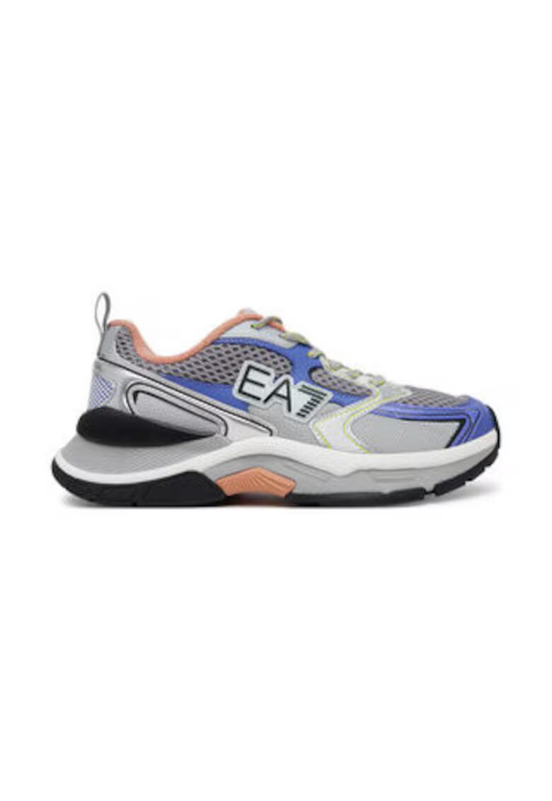 EA7 Tenisi barbati - Emporio Armani piele ecologica - multicolor