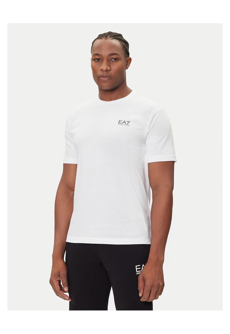 EA7 Tricou barbat - alb