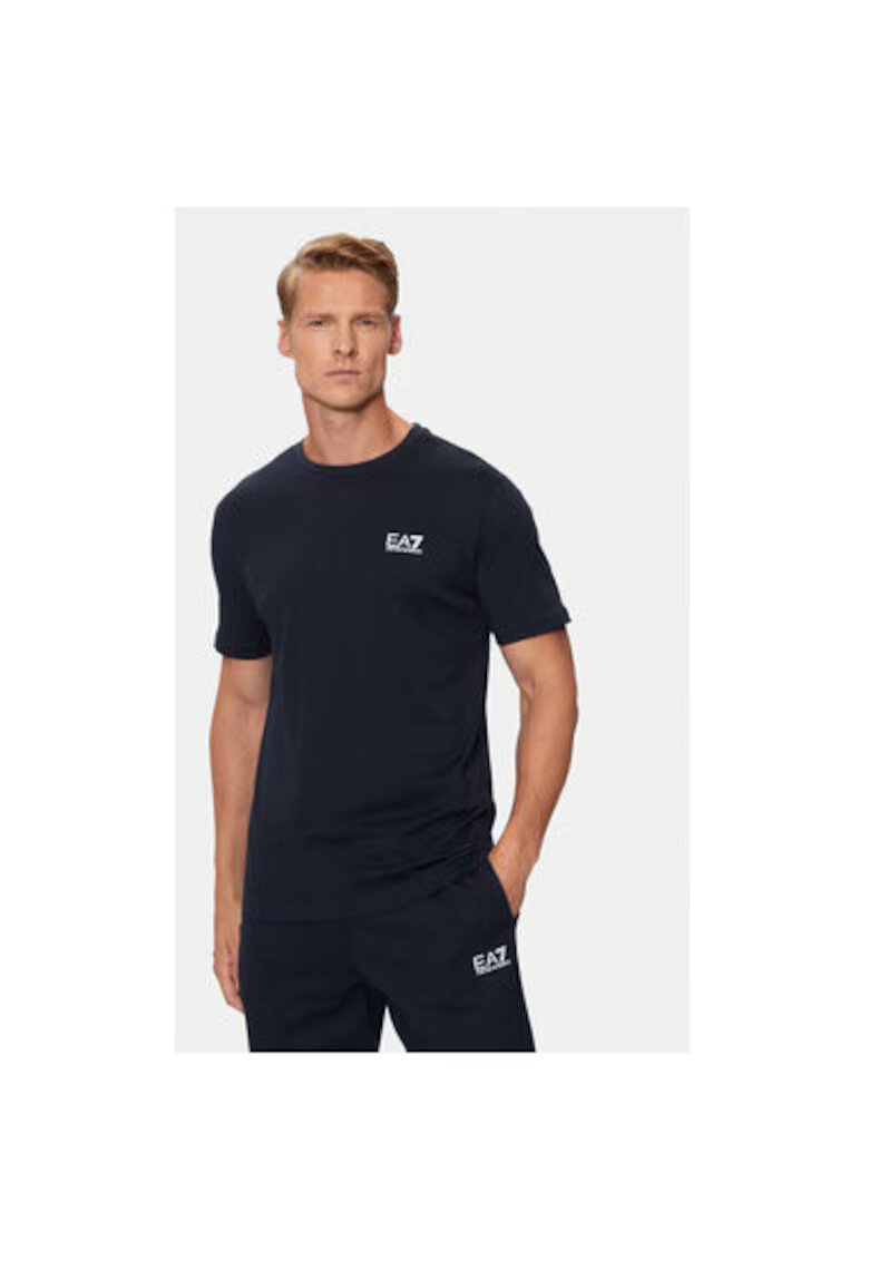 EA7 Tricou barbati - Emporio Armani 304286698 - Bumbac - Albastru - Albastru