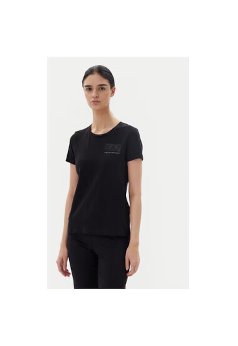 EA7 Tricou dama Emporio Armani - 7W000492 AF10373 - Bumbac - Negru - Negru