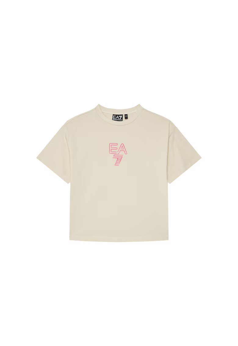 EA7 Tricou pentru copii bej -