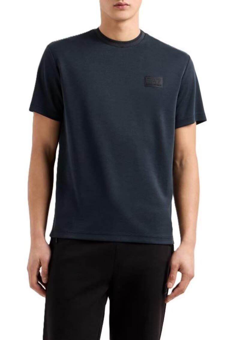 EA7 Tricou pentru Lifestyle - M TEE SS MO PL - 7M000089-AF13862-UC001 - Negru - Negru
