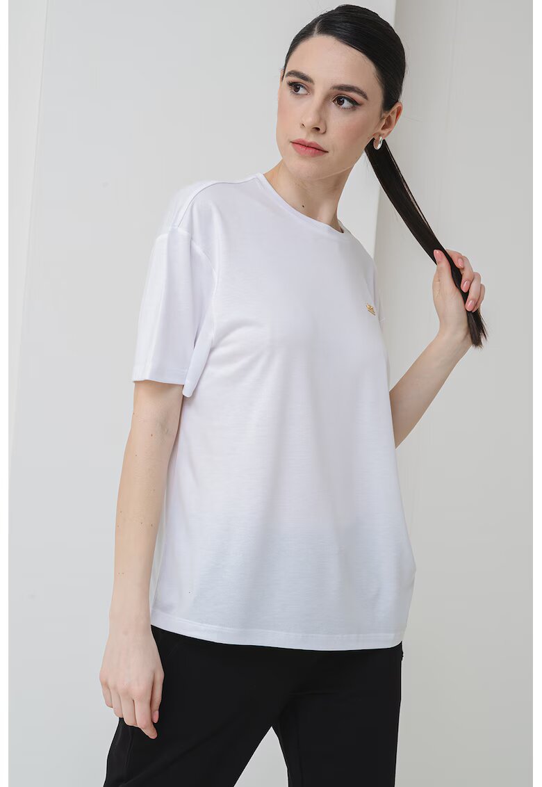 EA7 Tricou relaxed fit - Alb optic