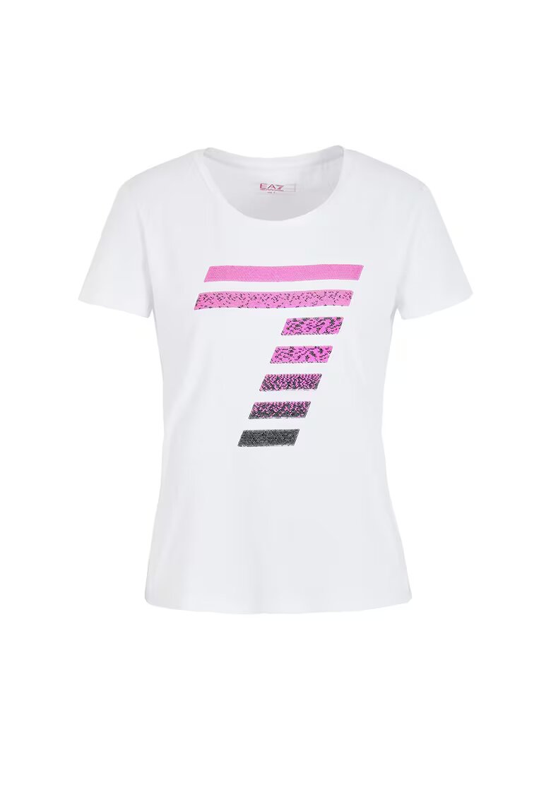 EA7 Tricou W Tee Ss Rn Big Logo Crossover - 3RTT44-TJFKZ-1100 - Femei - Alb - Alb