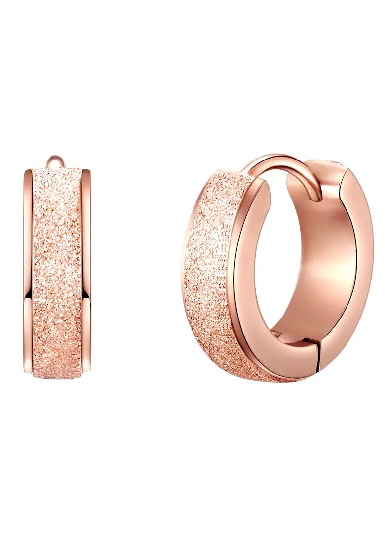 Eastside Cercei placati cu aur de 14K - din otel inoxidabil - Auriu rose
