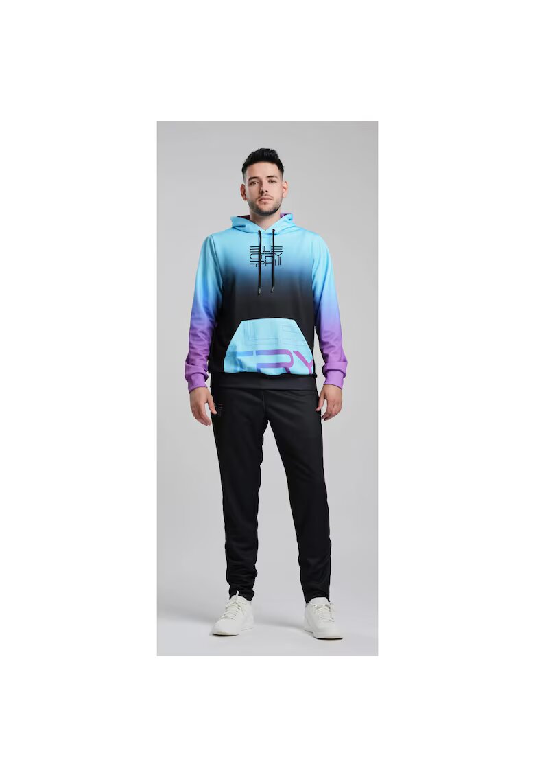 ELECTRYPHY Hanorac unisex Tryumph - Negru/Turcoaz/Mov