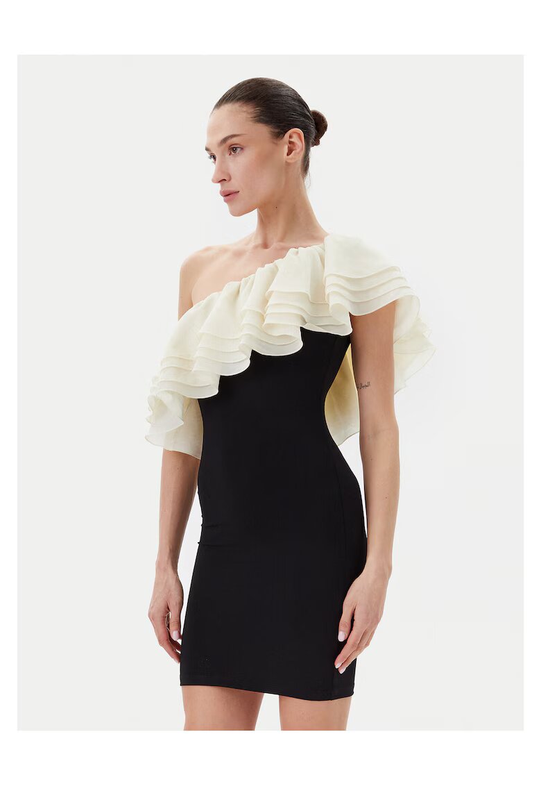Eleh Rochie de cocktail - negru - ecru - fabrica de calitate