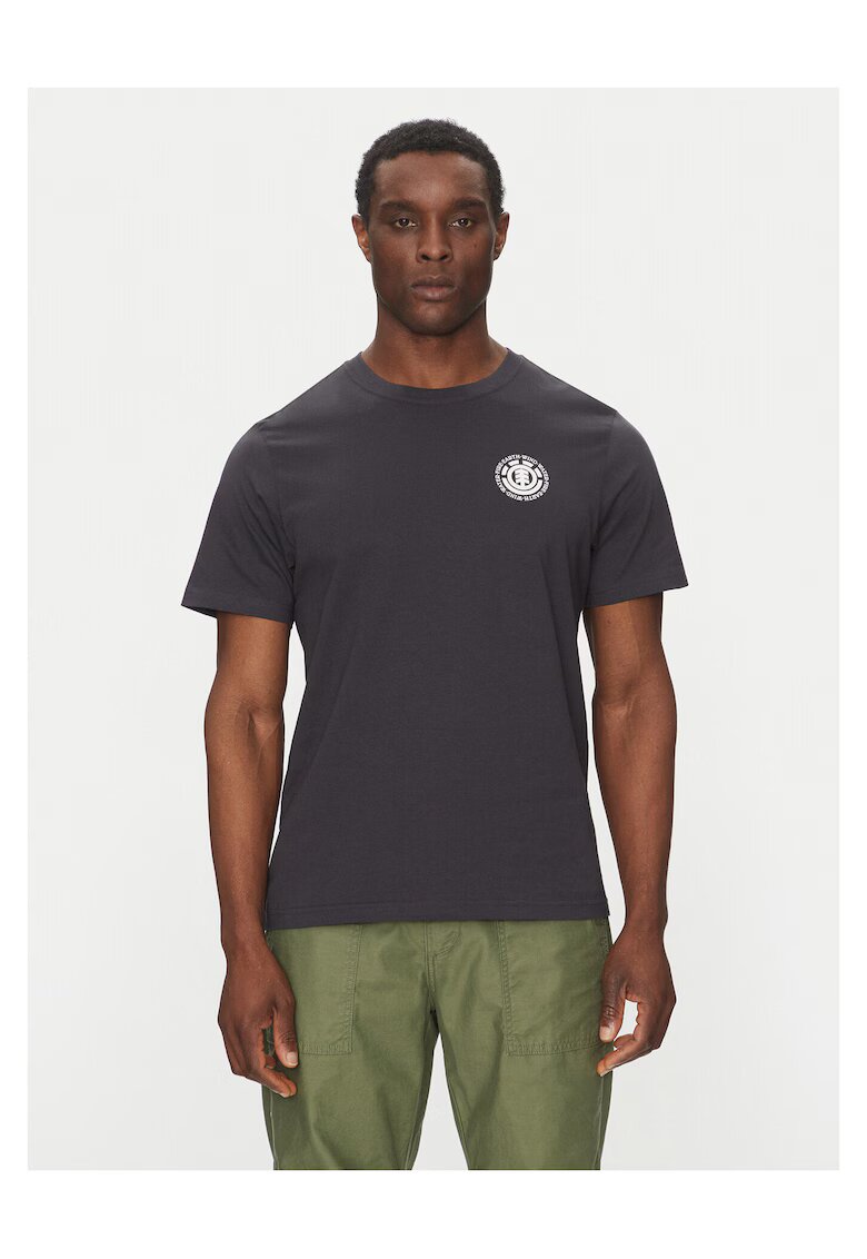 Element Tricou barbatesc negru - din bumbac