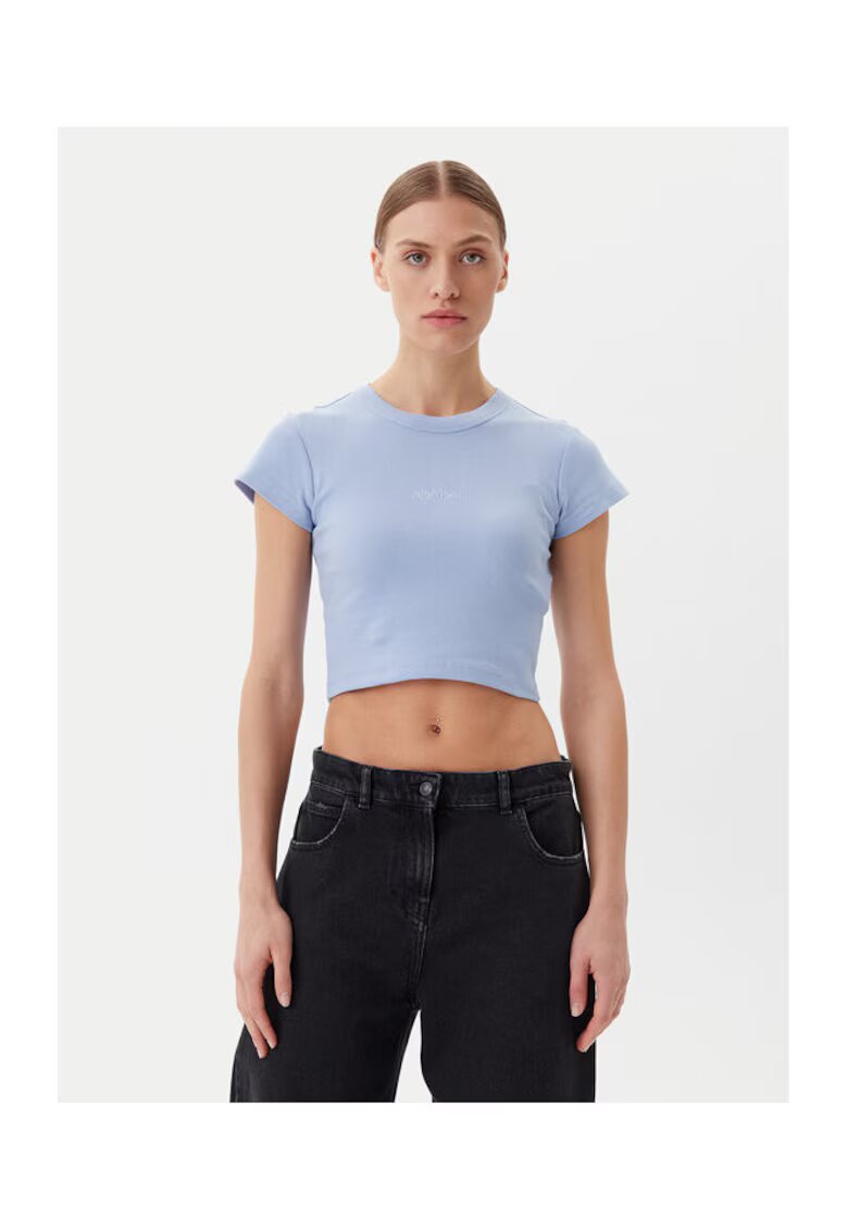 Element Tricou dama albastru - fabricat moale