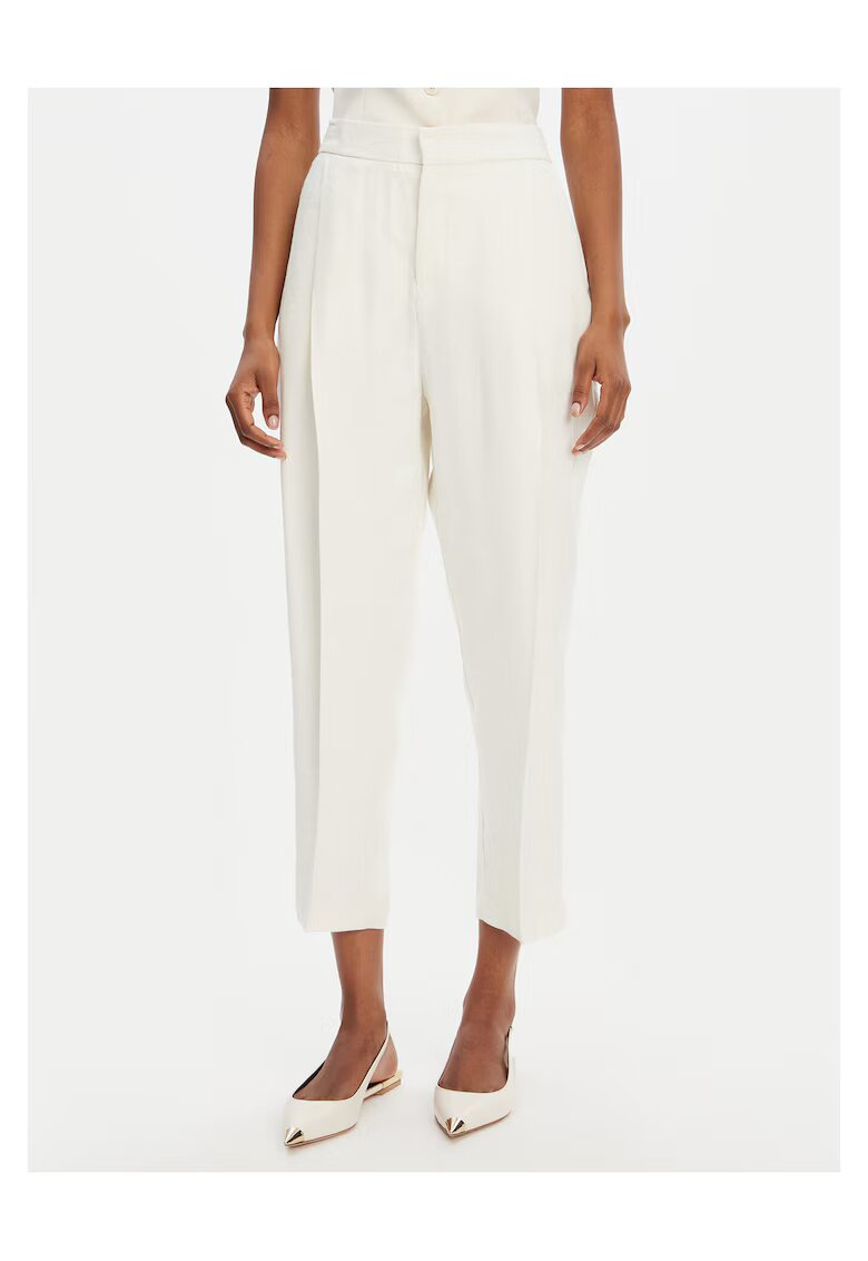 Elisabetta Franchi Pantaloni eleganti pentru dama - crem