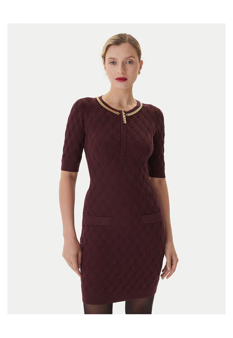 Elisabetta Franchi Rochie de cocktail pentru dama bordeaux