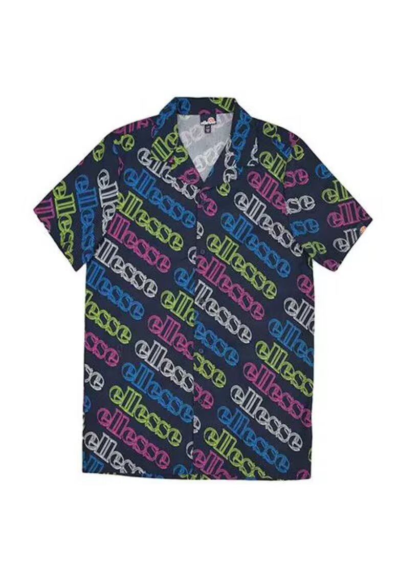 ELLESSE Camasa barbati - Bumbac - maneca scurta - M - albastru