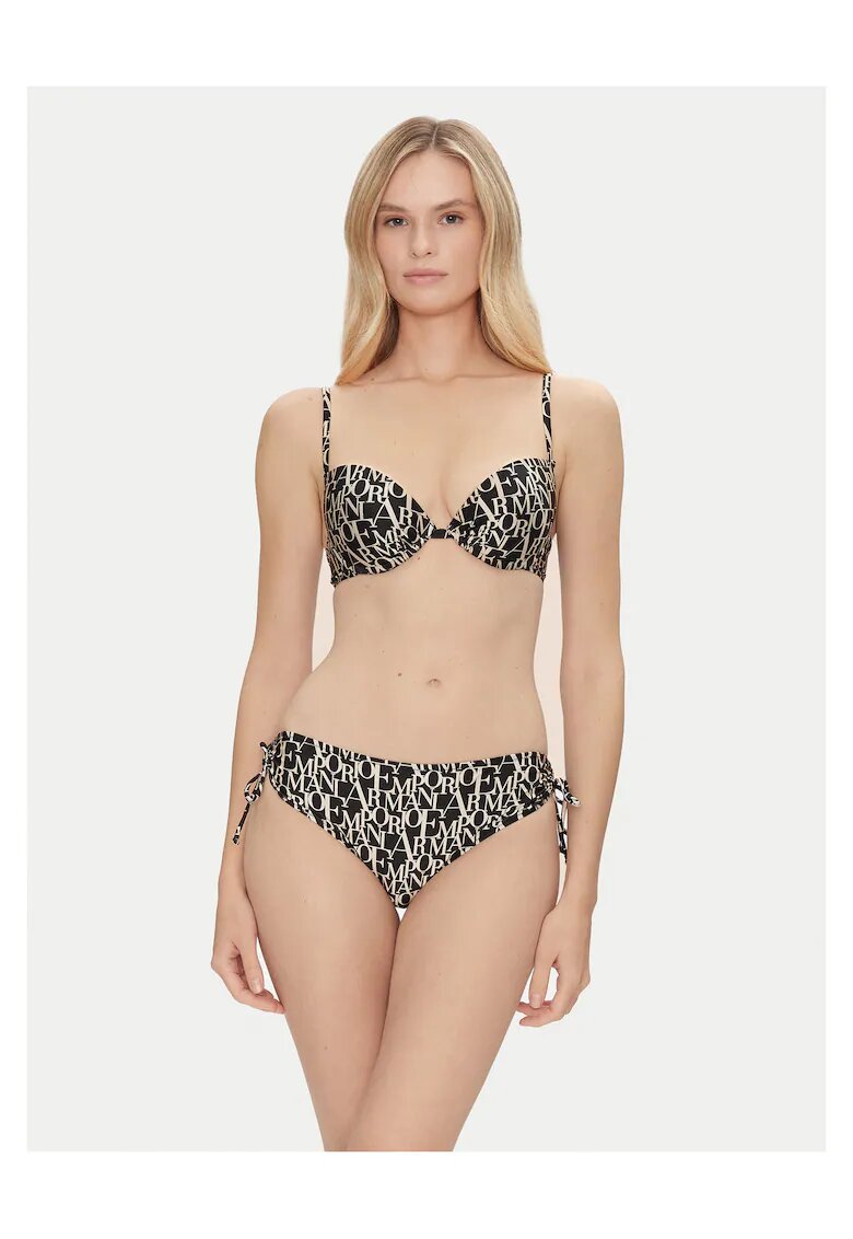 Emporio Armani Bikini de baie dama - negru si galben