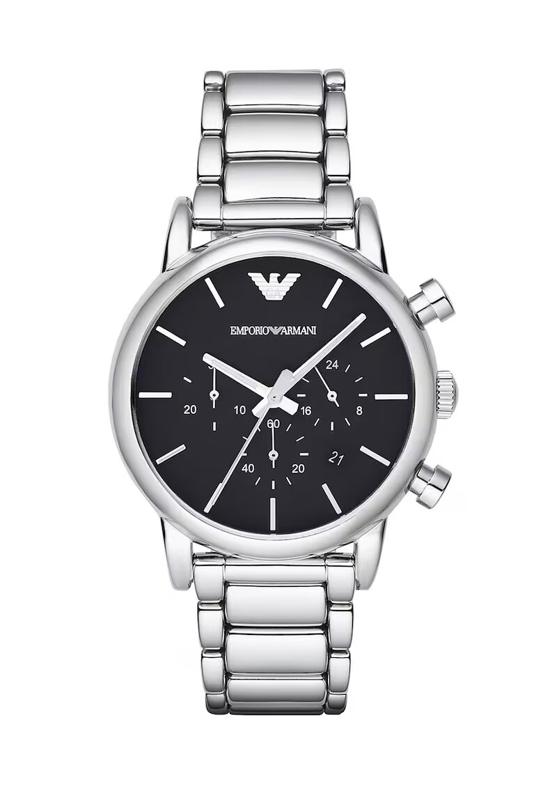 Emporio Armani Ceas cronograf argintiu