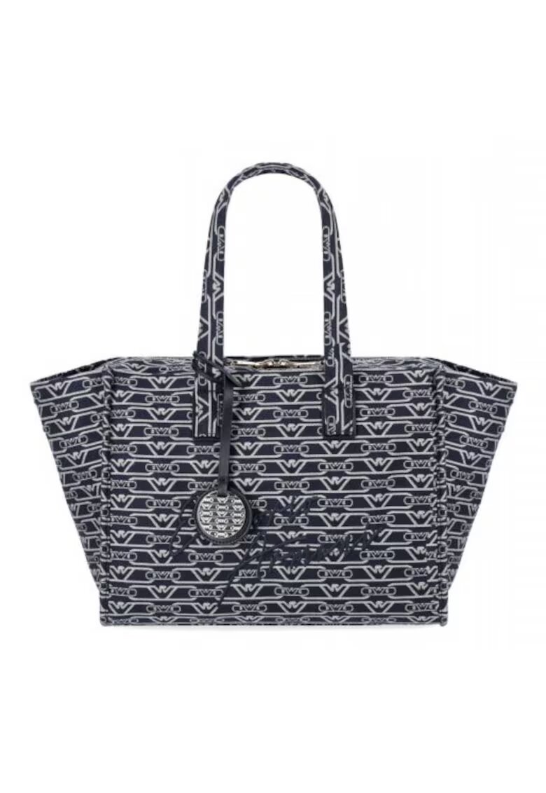 Emporio Armani Geanta dama model chei - 63% bumbac - 37% poliester - 46x28x13cm