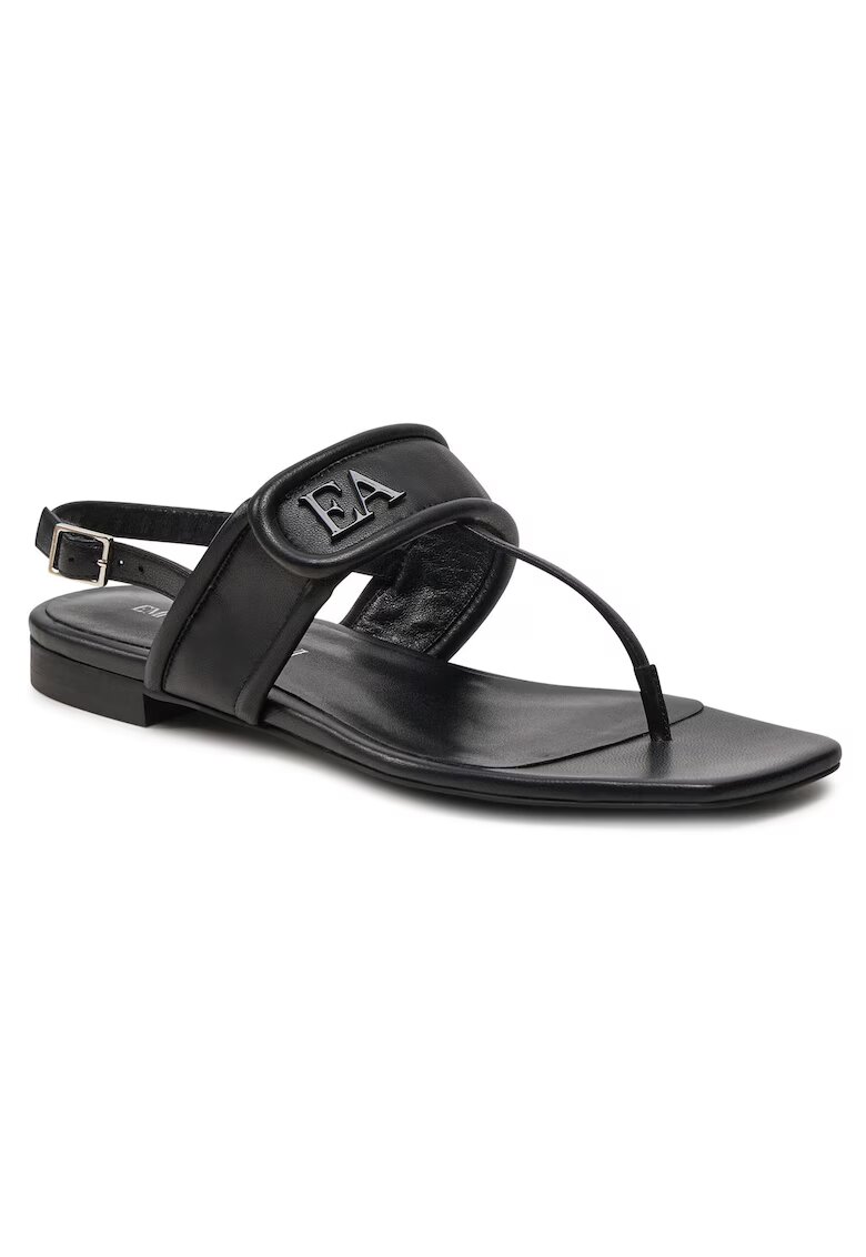 Emporio Armani Sandale dama - piele naturala - culoare negru