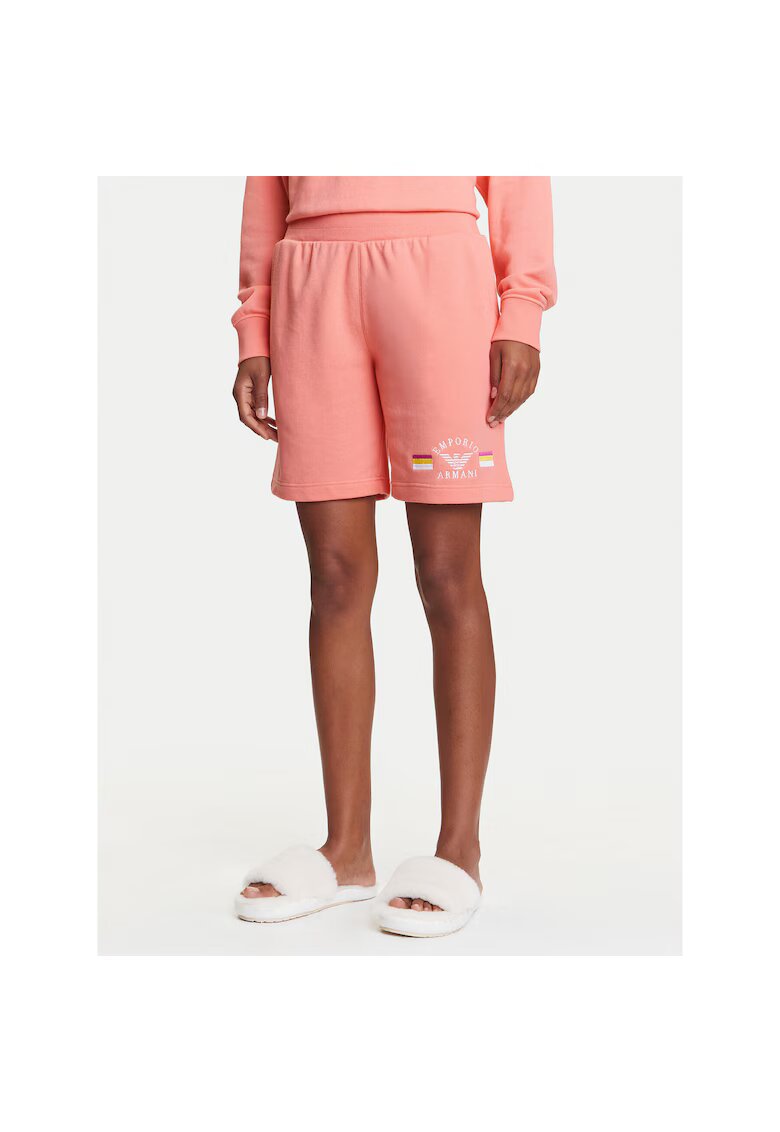 Emporio Armani Underwear Pantaloni sport dama roz - fabricat moale
