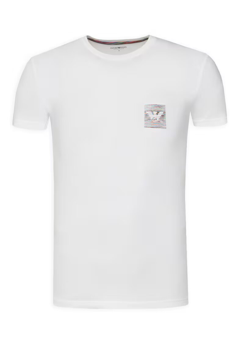 Emporio Armani Underwear Tricou barbat - alb - din bumbac