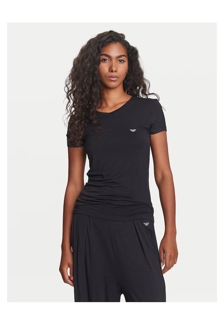 Emporio Armani Underwear Tricou pentru dama - Negru