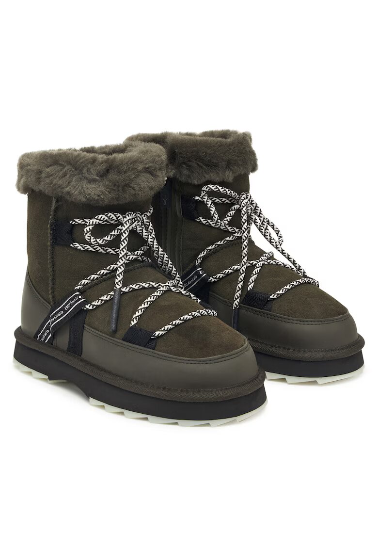 Emu Australia Ghete dama Olid - piele naturala - verde -