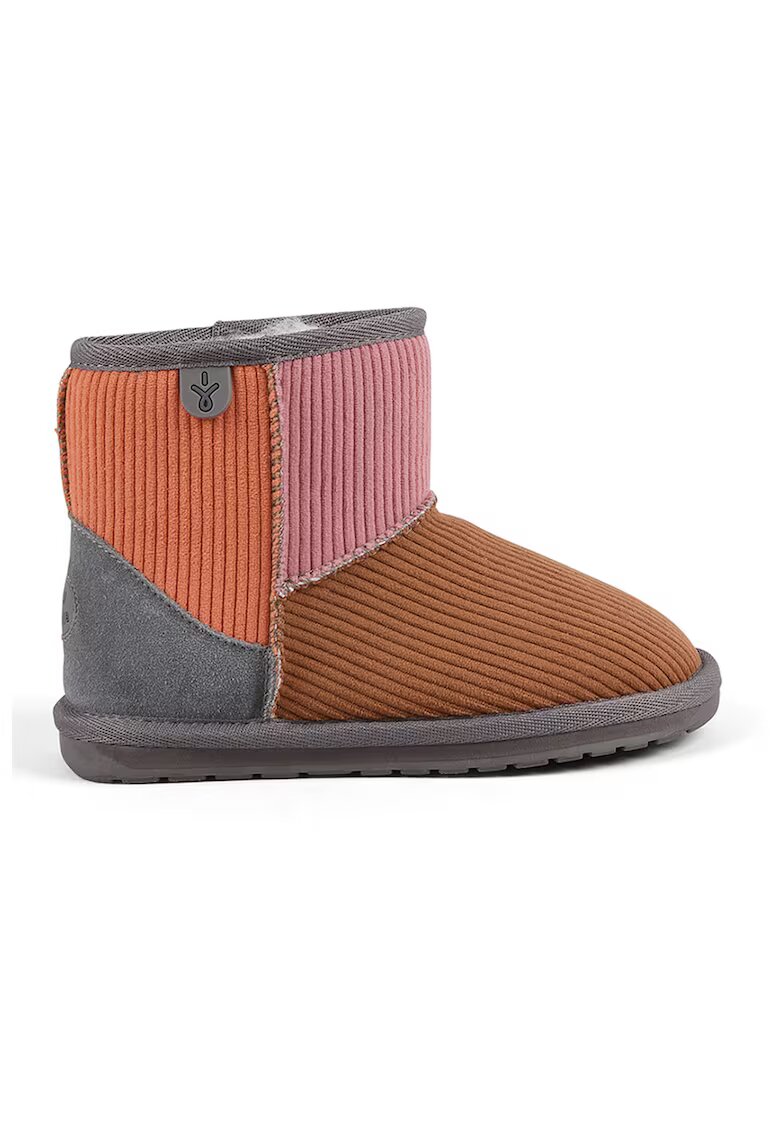 EMU Ghete colorblock - Gri deschis/Caramel/Roz prafuit
