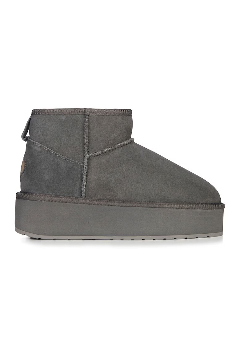 EMU Ghete flatform de piele intoarsa - fara inchidere Stinger - Gri carbune