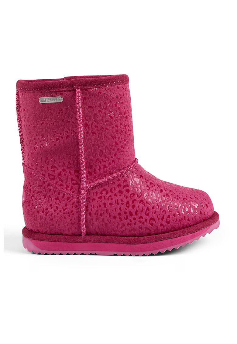 EMU Ghete impermeabile cu animal print - Fucsia