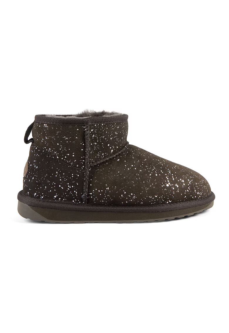 EMU Ghete slip-on de piele intoarsa Stinger Micro Galaxy - Verde padure/Alb optic
