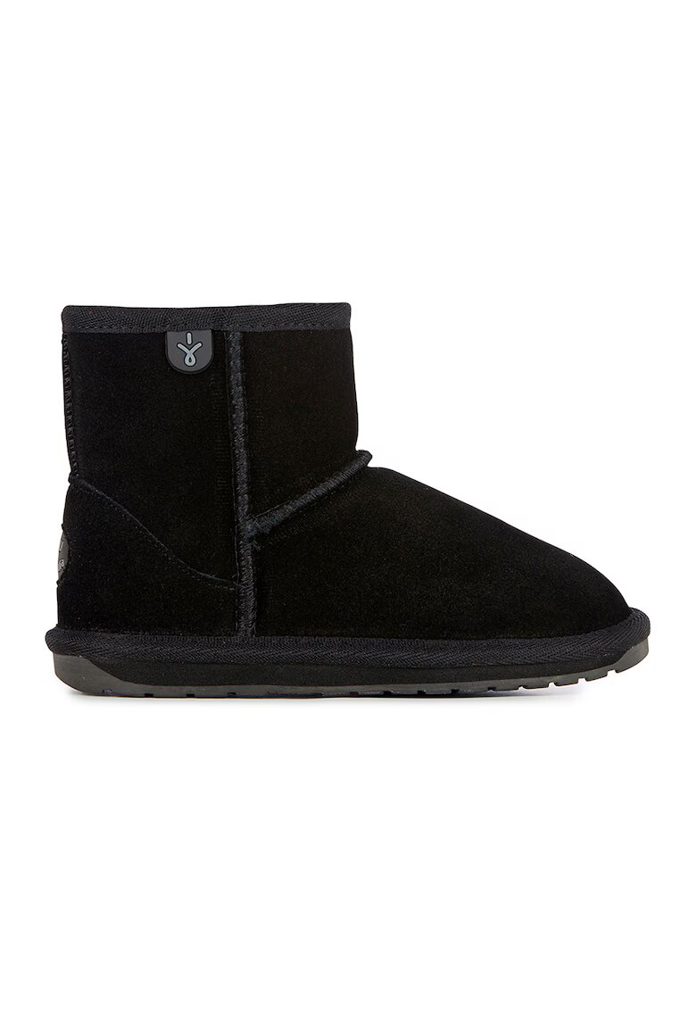 EMU Ghete slip-on de piele intoarsa Wallaby - Negru