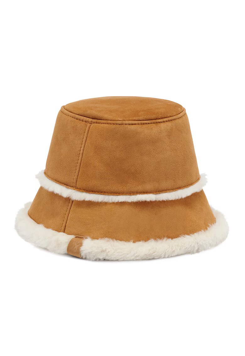 EMU Palarie bucket reversibila - Maro cognac/Alb murdar