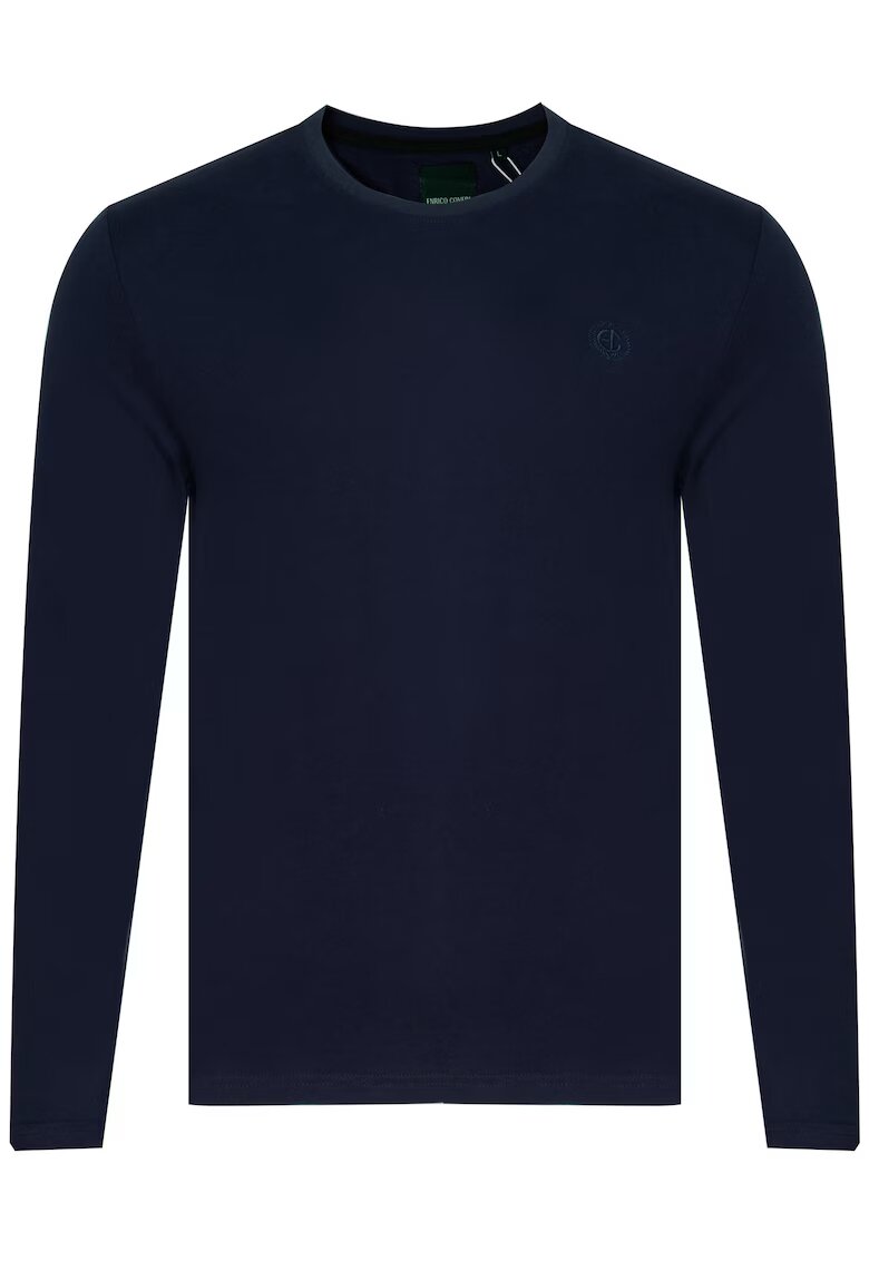 ENRICO COVERI Bluza barbati - 100% bumbac - Bleumarin