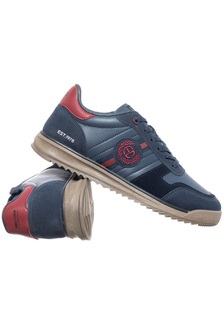 ENRICO COVERI Tenisi barbati - CLAUS - bleumarin - material sintetic - material textil