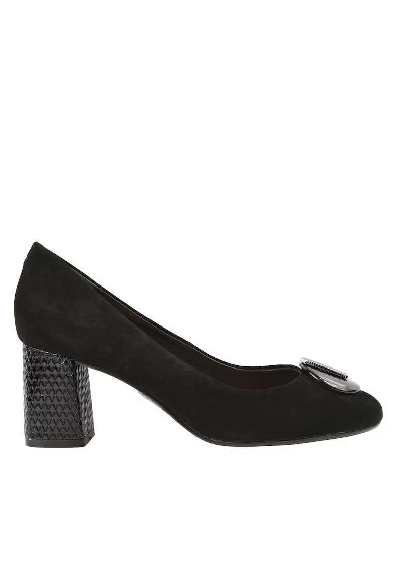 Epica Pantofi eleganti - dama - 11804-561 negru - piele intoarsa - toc