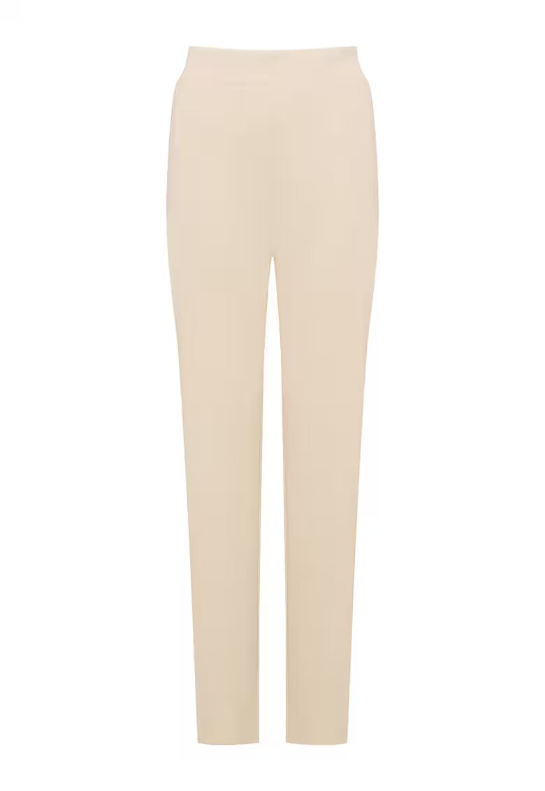 Esotiq Pantaloni dama Ramu - Bumbac - Bej deschis
