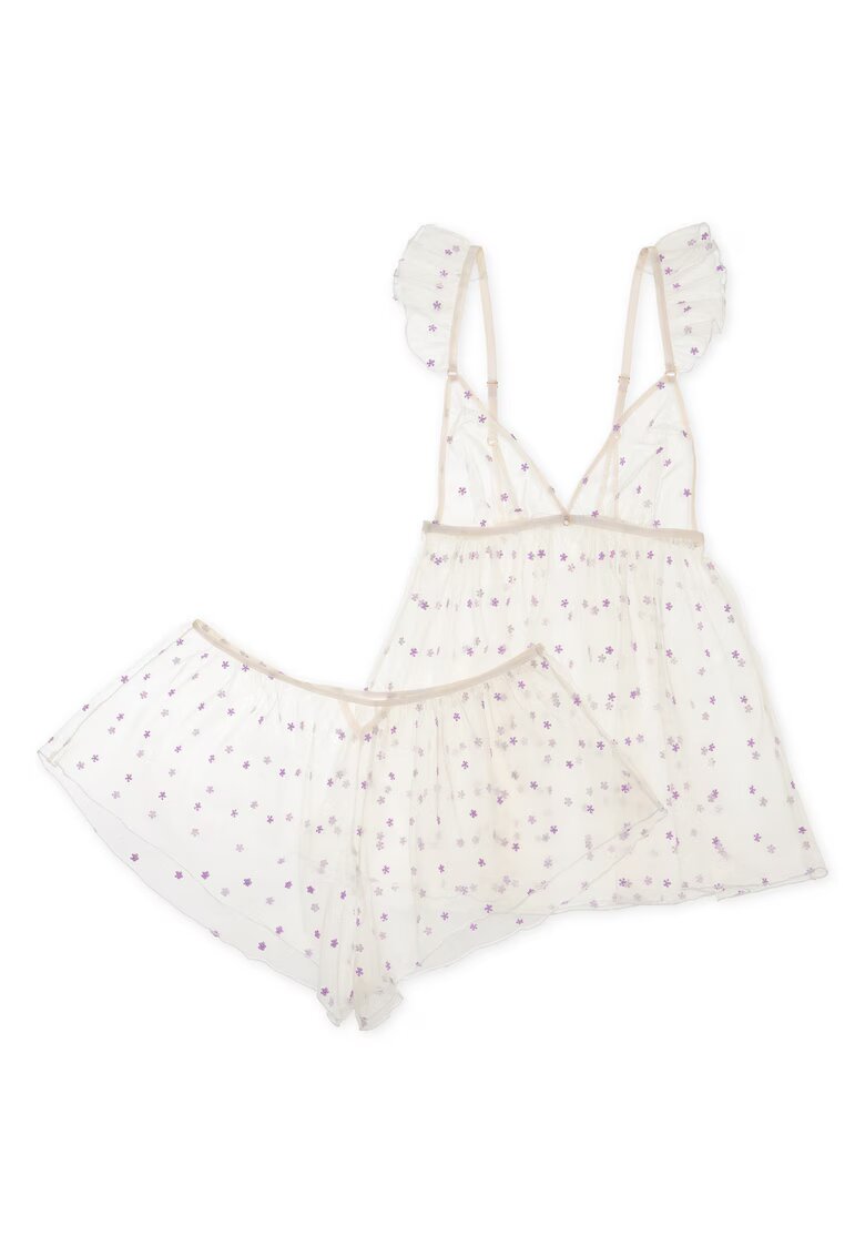 Esotiq Pijama dama Holly - Alb crem