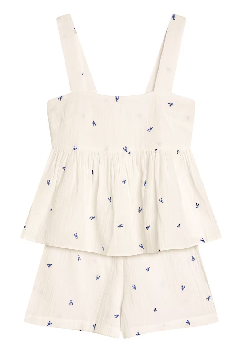 Esotiq Pijama dama Riley alb